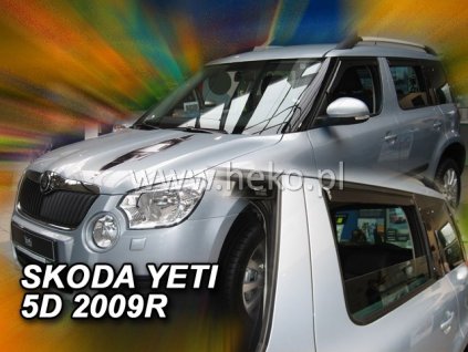 HEKO Ofuky oken Škoda Yeti 2009- přední+zadní