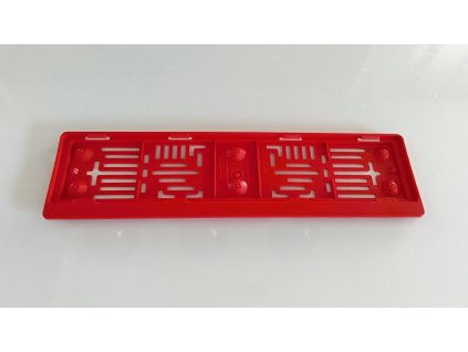 Podložka pod SPZ barva Červená