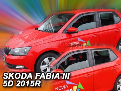 HEKO Ofuky oken Škoda Fabia III 14- přední+zadní