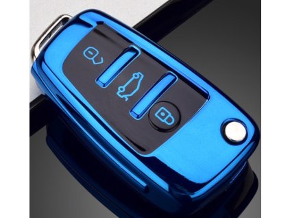 Obal na klíč Audi - modrá