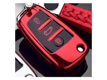 Obal na klíč Audi - červená