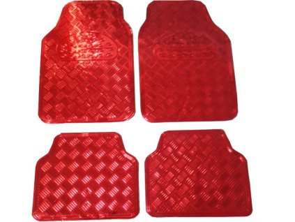 Alu koberce do auta universální - Červená