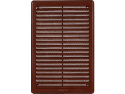 Větrací mřížka se síťovinou - krytka 200x300 hnědá