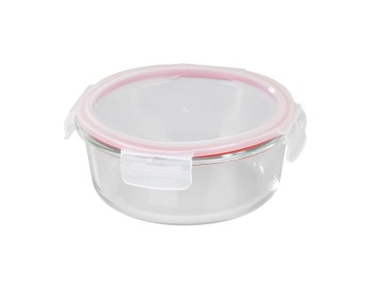 Dóza MagicHome kulatá skleněná Clip, 950ml