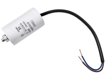 45uF/450V motorový kondenzátor CBB60 45x98mm s kabelem