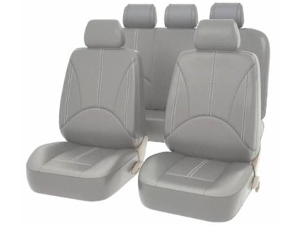 Univerzální autopotahy šedé - kožené