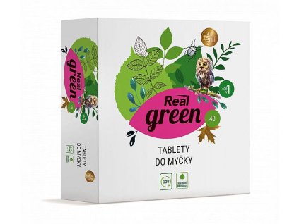 Tablety do myčky Real green clean, 40ks