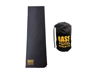 Karimatka samonafukovací 185x50x2.55cm, černá BASS