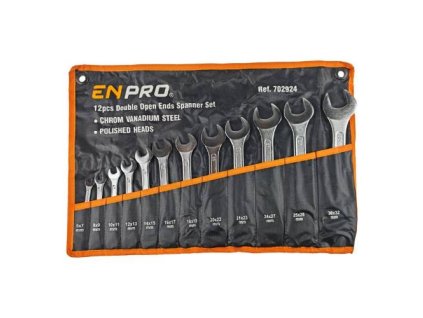 Klíče otevřené oboustranné 12 ks, 6 - 32 mm, ENPRO