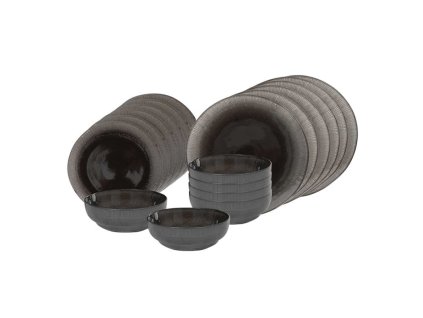 HIT Jídelní sada talířů 18 ks Earth HT-24327376