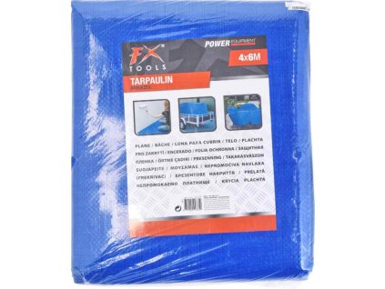 PROGARDEN Zakrývací plachta 4 x 6 m modrá KO-C22200030