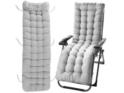 Velký prošívaný polštář na zahradní lehátko 170x50 cm