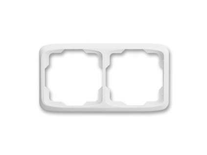 3901A-B20 B Rámeček dvojnásobný vodorovný, bílá, ABB Tango