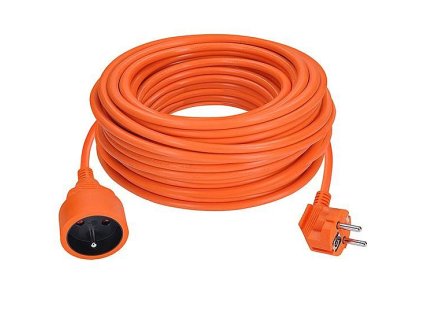 Prodlužovací přívod 1z, 3x1,5mm2, oranžový, 25m