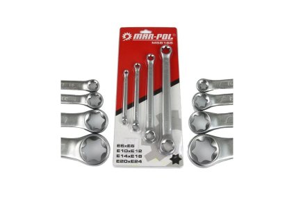 Klíče očkové Torx sada 4ks 6-24mm MAR-POL