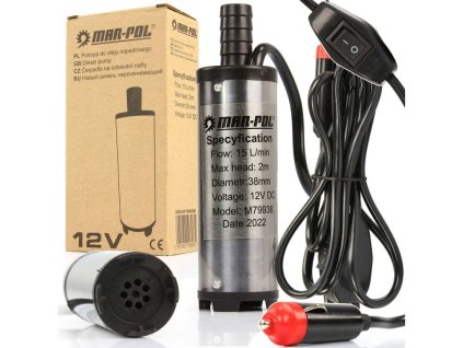 Mini čerpadlo na naftu 12V, 15l/min, 38mm MAR-POL