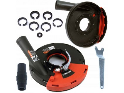 Odsávací kryt s kartáčovým věncem, pro úhlové brusky do 180 mm MAR-POL