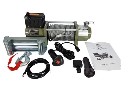 Elektrický lanový naviják 12 V 5897 kg s dálkovým ovládáním SPIDER WINCH