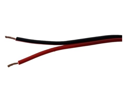 Dvojlinka 2x1mm2 CCA, 17AWG červeno-černá
