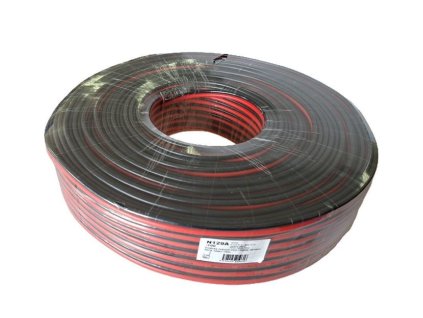 Dvojlinka 2x4mm2 CCA,11AWG, červeno-černá, balení 100m