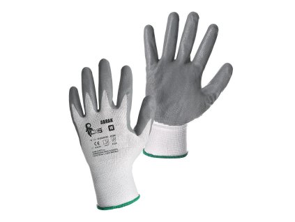Povrstvené rukavice ABRAK, v. 6"