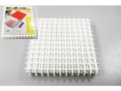 Rohož sestavovací 4ks 25x25cm  CZ bílá