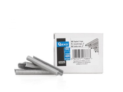 Sponky typu E pro uchycení pletiva oplocení, 600ks GEKO