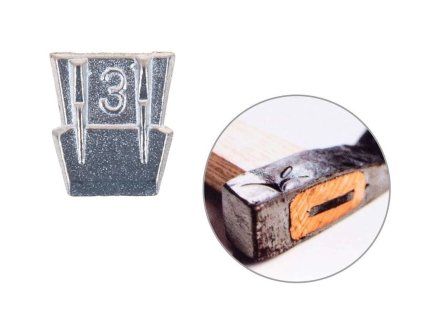 Kovový klínek do násad, velikost 3 - GEKO