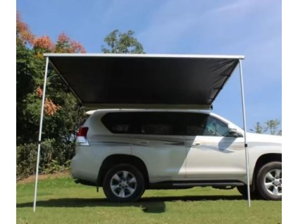 Markýza na auto boční černá/písková 2x3m