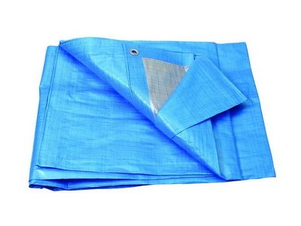 Plachta zakrývací 5x6m 70g STANDARD modrostříbrná