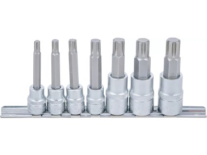 Hlavice s bity RIBE, 3/8" a 1/2", M6-M14, sada 7 ks - B5185