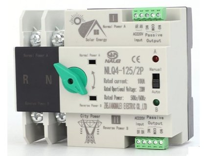 Automatický přepínač sítí - napájení 2P 230V 63A - NLQ4-125/2P pro FVE