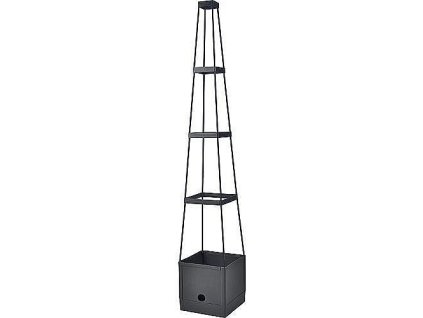 Květináč s opěrnou věží Herrison FP8018, 25x25x105cm