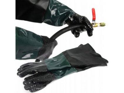 Rukavice na pískování 60cm, 27cm MAR-POL