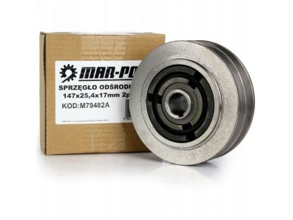 Odstředivá spojka 147x25.4mm, perodrážka, 2-řemen MAR-POL