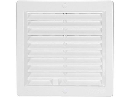 Větrací mřížka s rámečkem uzavíratelná 200x200 bílá