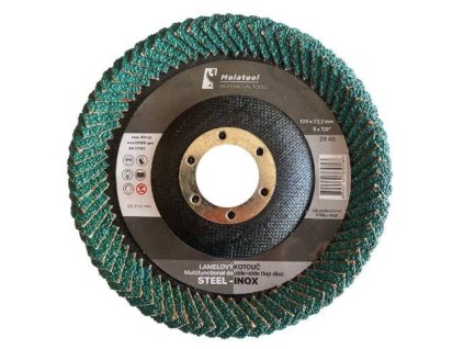 Kotouč oboustranný lamelový brusný PROFI, Ø 125 mm, P40, Zirkon