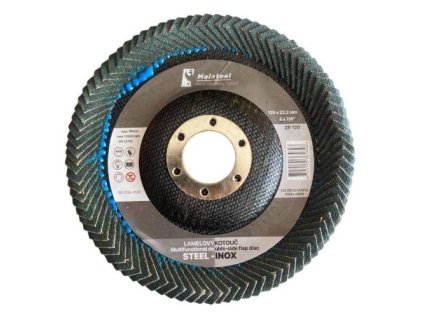 Kotouč oboustranný lamelový brusný PROFI, Ø 125 mm, P120, Zirkon