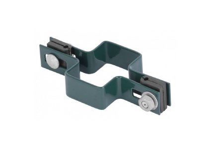 Objímka průběžná EUROSTANDARD RAL6005, zelená, Zn+PVC, 60x40mm