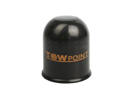 Krytka závěsu černá, potisk TowPoint oranžový