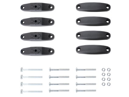 Adaptér na čtvercové profily tyčí střešních nosičů pro nosič lyží Menabo Iceberg