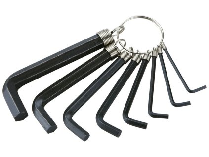 Imbus klíče, sada 8ks, 2-10mm, EXTOL CRAFT