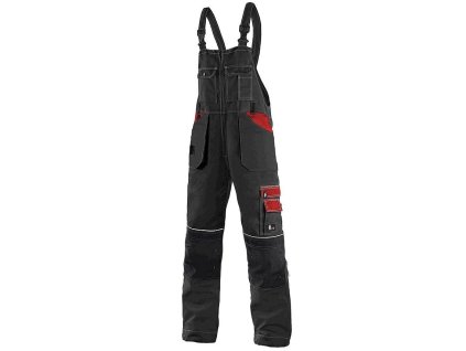 Kalhoty s laclem ORION KRYŠTOF, pánské, černo-červené, vel. 50