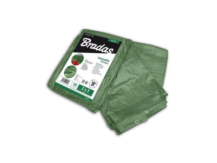 Plachta zakrývací zelená 4x6m, 90g BRADAS