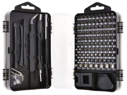 Sada bitů a nástrojů pro přesnou práci 110ks GEKO