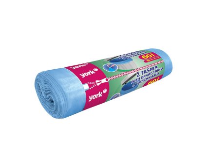 Sáčky do koše na odpad, smetí YORK LUX s páskem 60l, 10ks