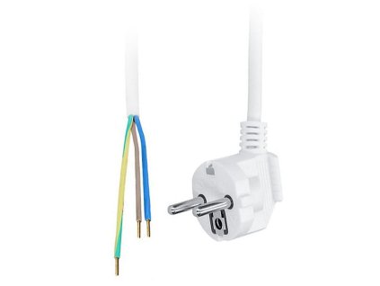 Flexo šňůra 3x1mm2, gumová H05VV-F3, bílá, 5m