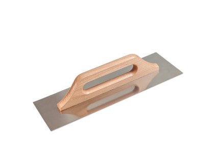 Hladítko nerez hladké 38x13cm, dřevěná rukojeť