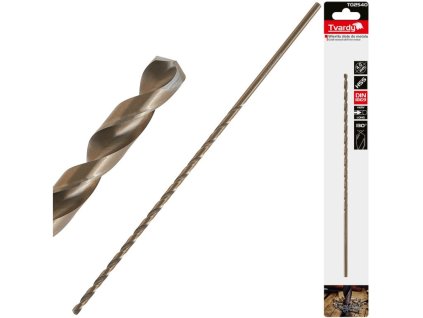 Vrták do kovu, extra dlouhý, 4,0×220 mm, HSS, DIN1869 - TVARDY