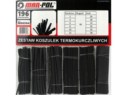Smršťovací bužírka, sada 196ks MAR-POL